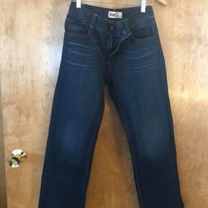 NWOT Boys Levi 505 Blue Jeans sz. 14 Reg 27x27